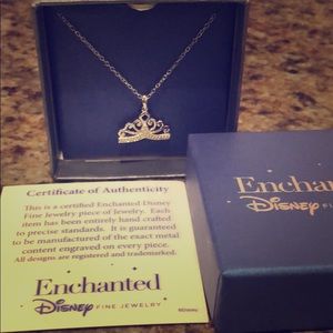 Disney Enchanted Silver crown necklace